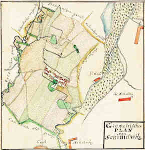 Geometrischer Plan von Schimelwitz - Plan wsi